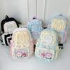 Single-shoulder Large-capacity Crossbody Bag, Transparent Pain Bag, Tote Student Super Cute Backpack