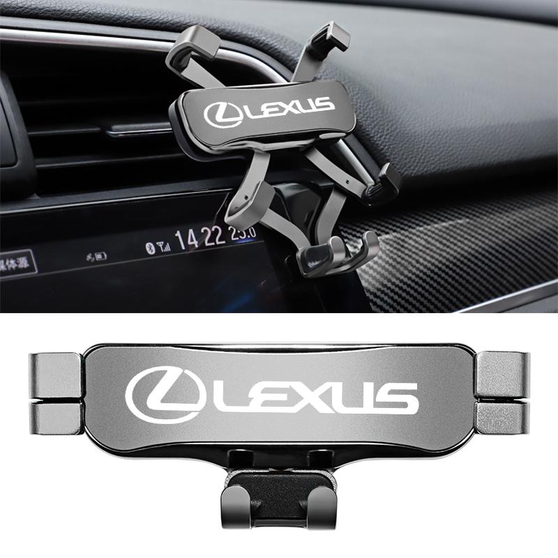 Zinklegering Bilstyling Telefonhållare Luftventilfäste Klämma för Lexus F SPORT LBX NX RX 350h 450h ES UX 300e GS GX IS LS LX CT LC RC