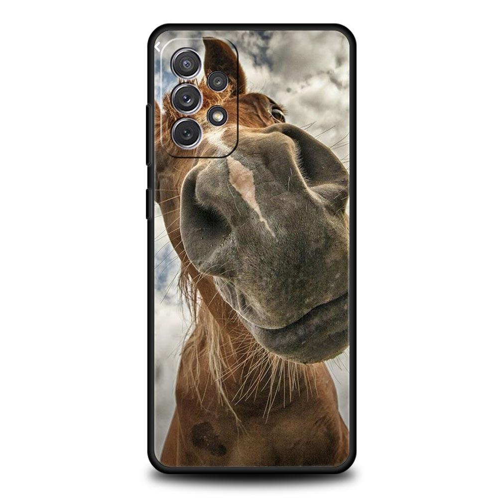 Handyhülle Für Samsung Galaxy A15 A13 A51 A71 A41 A31 A21S A03S A05 A35 A32 A55 A23 A25 A33 A53 A73 5G Pferd Tier TPU Hülle