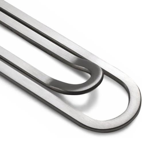 Paper Clip Stainless Steel Money Clip Creative Coin Clip Slim Lightweight Document Holder for Office School Home Use Card Photo Display Gift