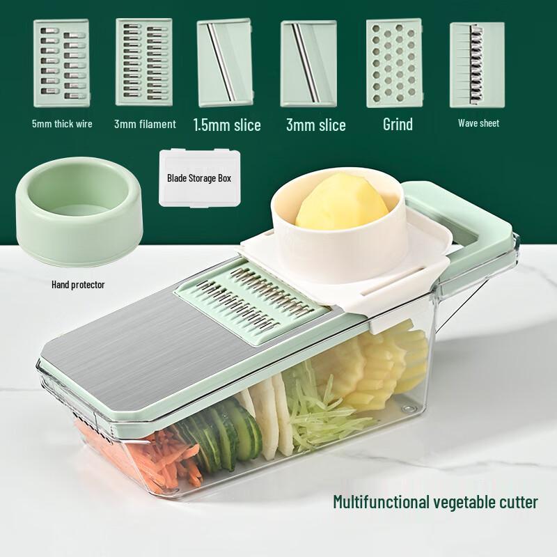 YUKAJUE Kitchen Multi-functional Slicer and Shredder CN Plug (adapter Included)