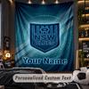 TapestryNSW Blues Logo Custom Name Text Personalized Wall Hanging Tapestry Home Wall Decor
