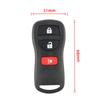 2 x Porte-clés télécommande Pour Nissan Frontier Titan Xterra Armada Pathfinder CWTWB1U733