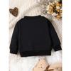 European sizes Christmas Reindeer Print Pattern, Comfortable Thin Round-Neck Sweatshirt for Baby Kids in Spring And Autumn