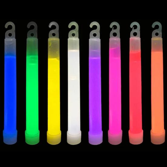 12Pcs Light Stick Ultrabright Long-lasting Disposable Multi-use Attractive Glow Stick for Camping