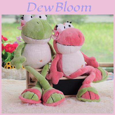 Niedliches Plüschfrosch-Spielzeug mit langen Beinen Perfektes Geschenk für Mädchen und Paare