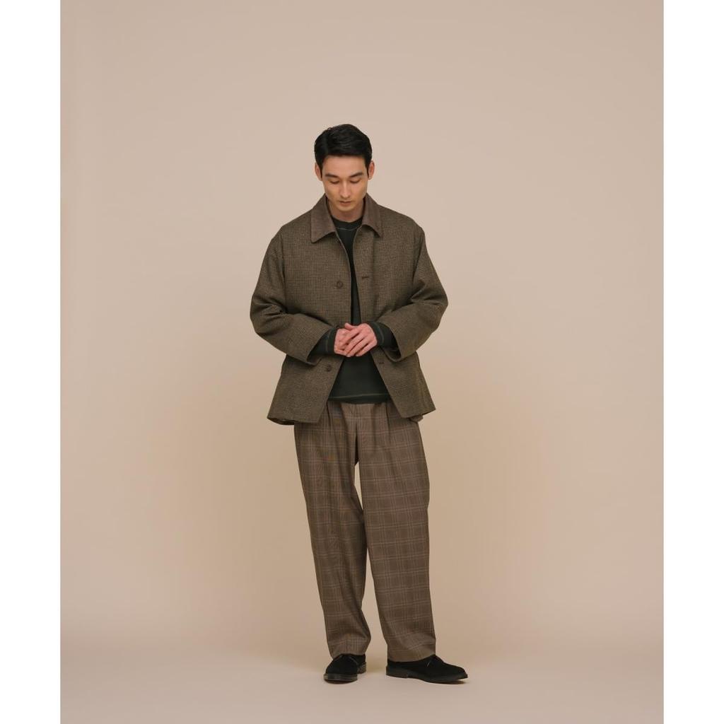 Adam Et Rope Homme Oversized Easy Tailored Jacket GMV13160 Brown Men's (22)