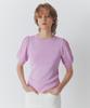 ARTID Puff Sleeve Lace Knit Pullover_Lavender