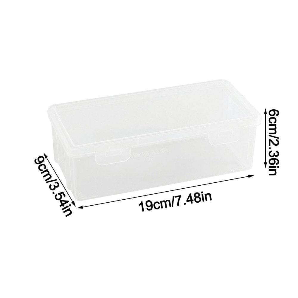 Transparent Desktop Storage Case Large Capacity Dustproof Pencil Storage Box Eco-Friendly PP Multifunctional