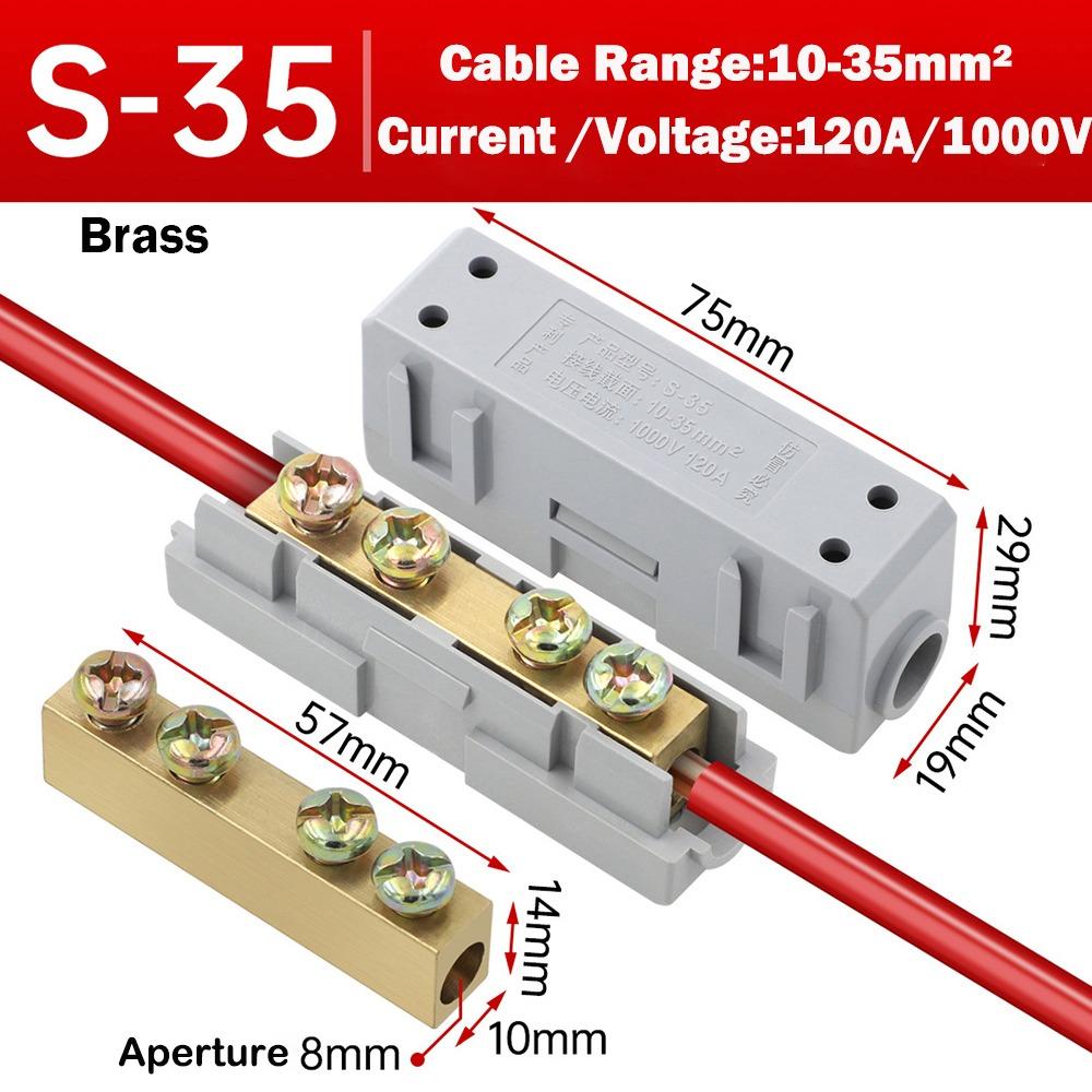 Conductor Brass High Power Splitter Quick Terminal Block Docking Terminal Blocks Compact Splice Electrical Connectors