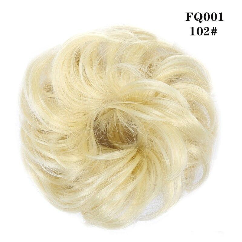 Hair Ring Wig New Synthetic Hair Scrunchies Chignon Elastic Band Made Of Hair Messy Curly Hair Bun Hairpiece Ponytail For Women Heat Resistan LUPU