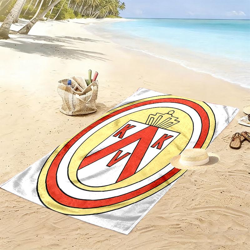 KV Kortrijk Print Strandtuch, Großes Weiches Schnelltrocknendes Handtuch für Strand Camping Schwimmen