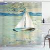 Floral Plant Theme Vintage Shower Curtain Vine Green Leafy Peacock Fabric Bathroom Decorative Shower Curtain With Hook