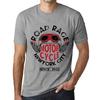 Men’s Vintage Tee Shirt Graphic T Shirt Road Race Since 1955 Grey Marl
