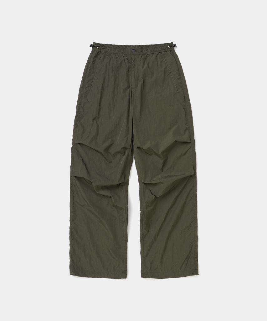UNIFORM BRIDGE Nylon Parachute Pocket Pants Olive