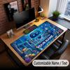 Custom Name Text Big Mouse Pad,Astro Bot Soft Non Slip Extended Desk Mat For Home Office