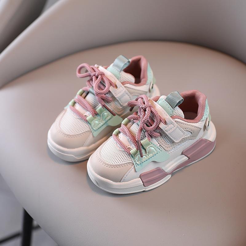 Children's Board Shoes Spring and Autumn Boys Breathable Mesh Sneakers Girls Casual Shoes