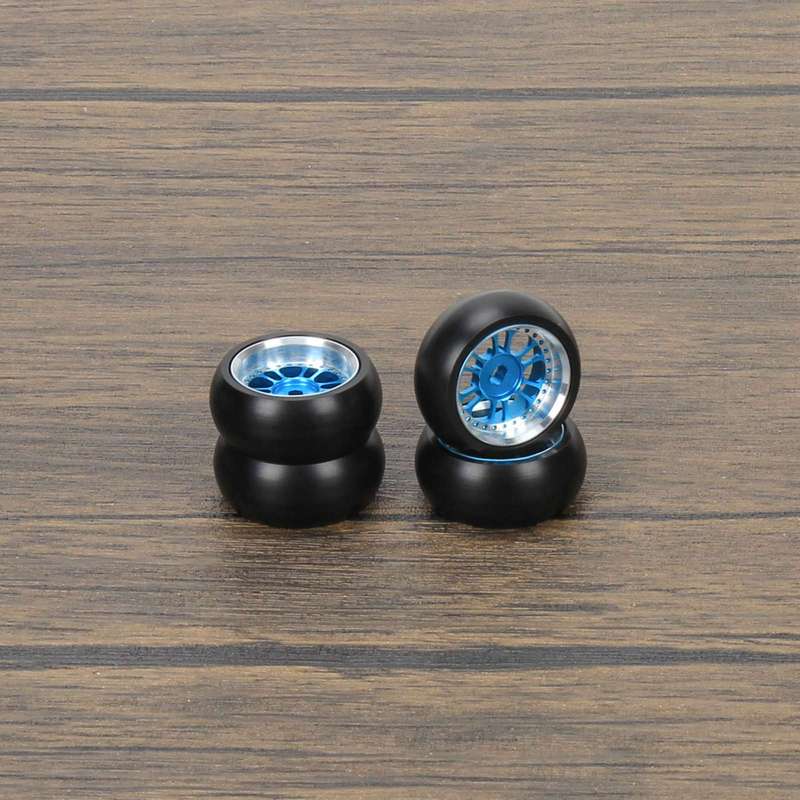 4pcs/set Alloy Rim Wheel Classic Drift Tire Upgrades for Rc 1/28 Wltoys K969 K989 P929 Drift Rally Kyosho mini-Z