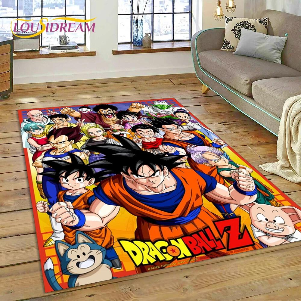Anime 3D D-Dragon-Ball Japan Cartoon Rug Carpet for Living Room Bedroom Decor,floor Mat Non-slip Decoration for Sofa Doormat