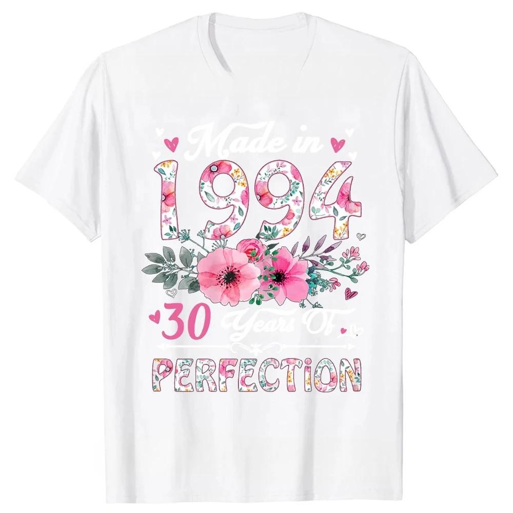 Legend 1994 Birthday Gifts 30 Year Old 30th Bday Present T Shirts Summer Streetwear Short Sleeve T-shirt Unisexs Unisex Clothing