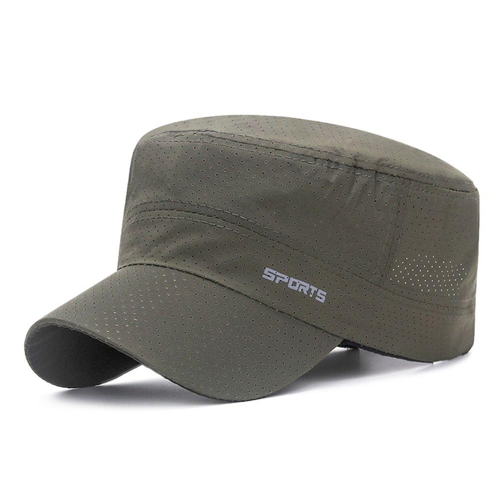 Breathable Summer Sunscreen Fisher Hats Adjustable Baseball Cap Women Men Cap Flat Top Caps Cadet Hat Bone Cap