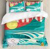 Surf Bedding Set For Bedroom Bed Home Hippie Classic Old Bus with Surfboard Freedom Holida Duvet Cover Quilt Cover Pillowcase