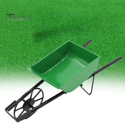 Puppenhaus Bollerwagen Hochdetaillierte Dekoration Metall Mini Schubkarre Feengarten Zubehör für Szenenrequisiten