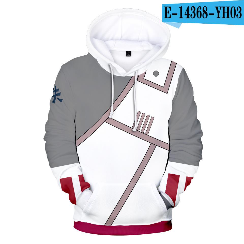 Nueva sudadera con capucha con estampado digital en color 3D de personaje de Naruto, sudadera con capucha deportiva y de ocio para hombres y mujeres