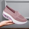 Flying Woven Rocking Shoes Summer Mesh Air Cushion Walking Shoes Women's Platform Sports Casual Shoes Women