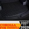Sinjayer Kofferbak Mat Waterdicht Staart Boot Tapijten Platte Kant Cargo Tapijt Pad Liner Fit Voor Toyota Corolla 2007 08-2023