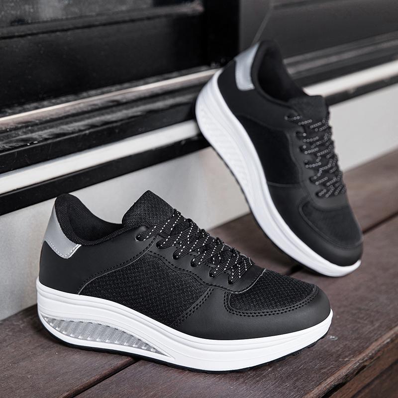 TUINANLE White Shoes Couple Casual Platform Shoes Comfortable Sneakers Lightweight Walking Women Tenis Shoes