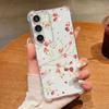 Retro Flowers Patterned Phone Case For Samsung Galaxy S26 S25 S24 S23 Ultra S22 Plus S21 S24 S25 FE Clear Shockproof Soft Cover