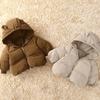 Cartoon Bear Baby Winter Coat Thicken Cotton Jacket for Boys Girls Clothes Kids Hooded Top Snow Outerwear Costume