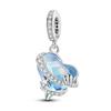 Blue Series Charms Copper Beads Butterfly Lovely Cat Heart Charms Fit Diy Original Bracelet Pendant For Women Jewelry Making