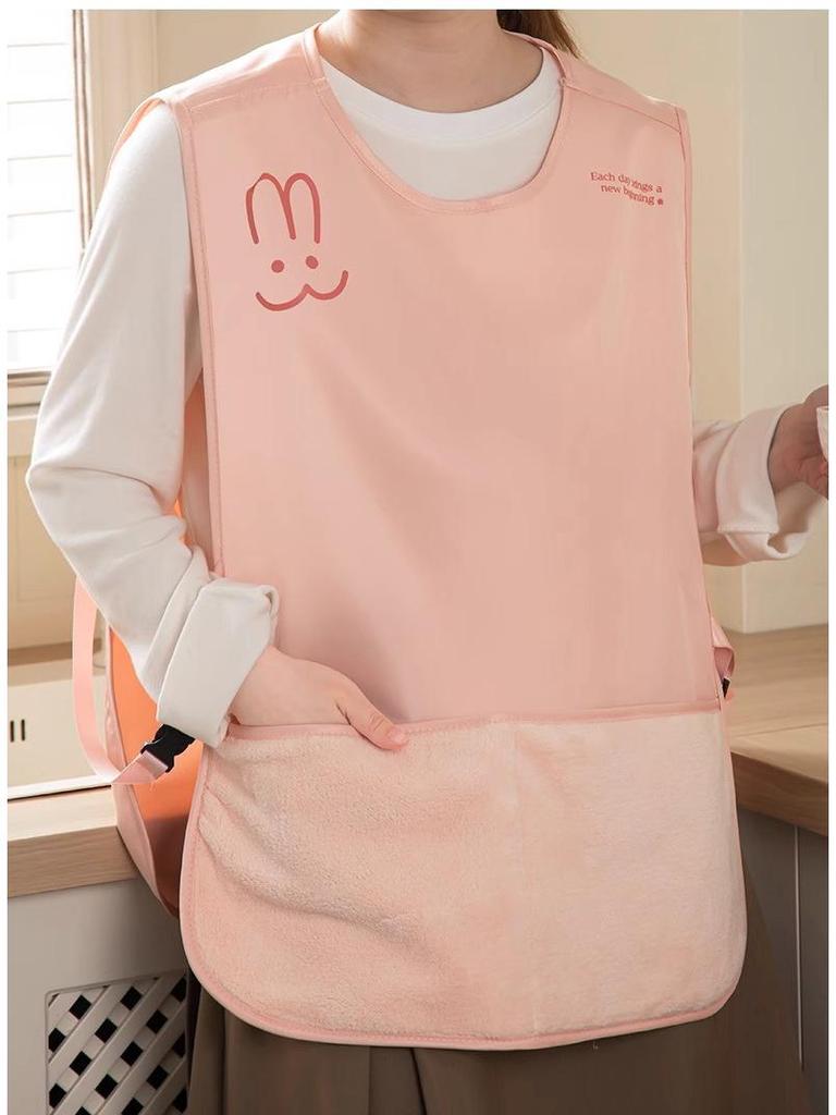 Waterproof, Oil-Proof Sleeveless Kitchen Apron - Easy To Clean and High-Value Design