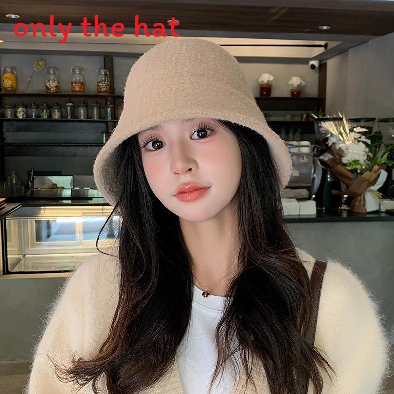 Fisherman Solid Color Cap For Women Autumn Winter Knit Warm Sunshade Unisex Travel Accessory