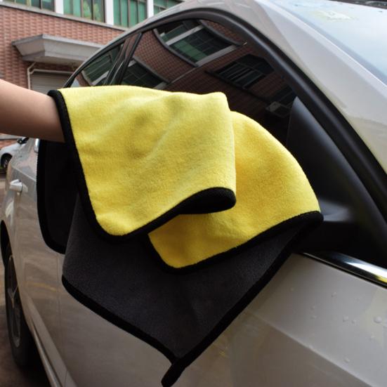 Panno Lavaggio Buona Durata Forte Assorbimento Acqua Microfibra Lato Doppio Pulizia Dettagli Auto