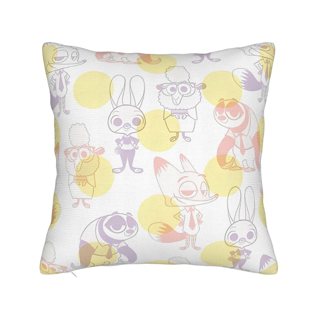 Zootopia Pillowcase Polyester Cushion Cover Decoration Throw Pillow Case Cover Sofa Square 40X40cm
