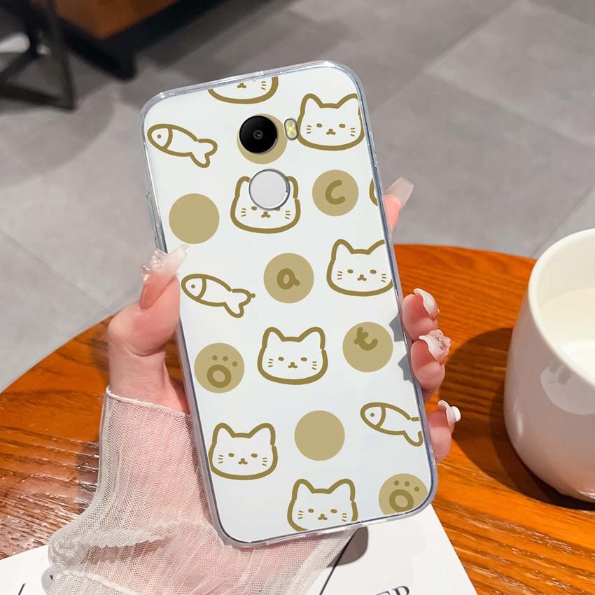 Case For Redmi 4 3 6 Pro 4A 4X 5A 5 Plus K90 Cute Shark Cat Pattern Phone Bags Soft Ultra Thin TPU Silicone Anti Slip Shell For Redmi Clear Back Cover