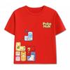 Potdemiel Summer New Pikachu Print Children's Pure Cotton T-Shirt, Boys and Girls, Comfortable and Breathable Children's T-Shirt