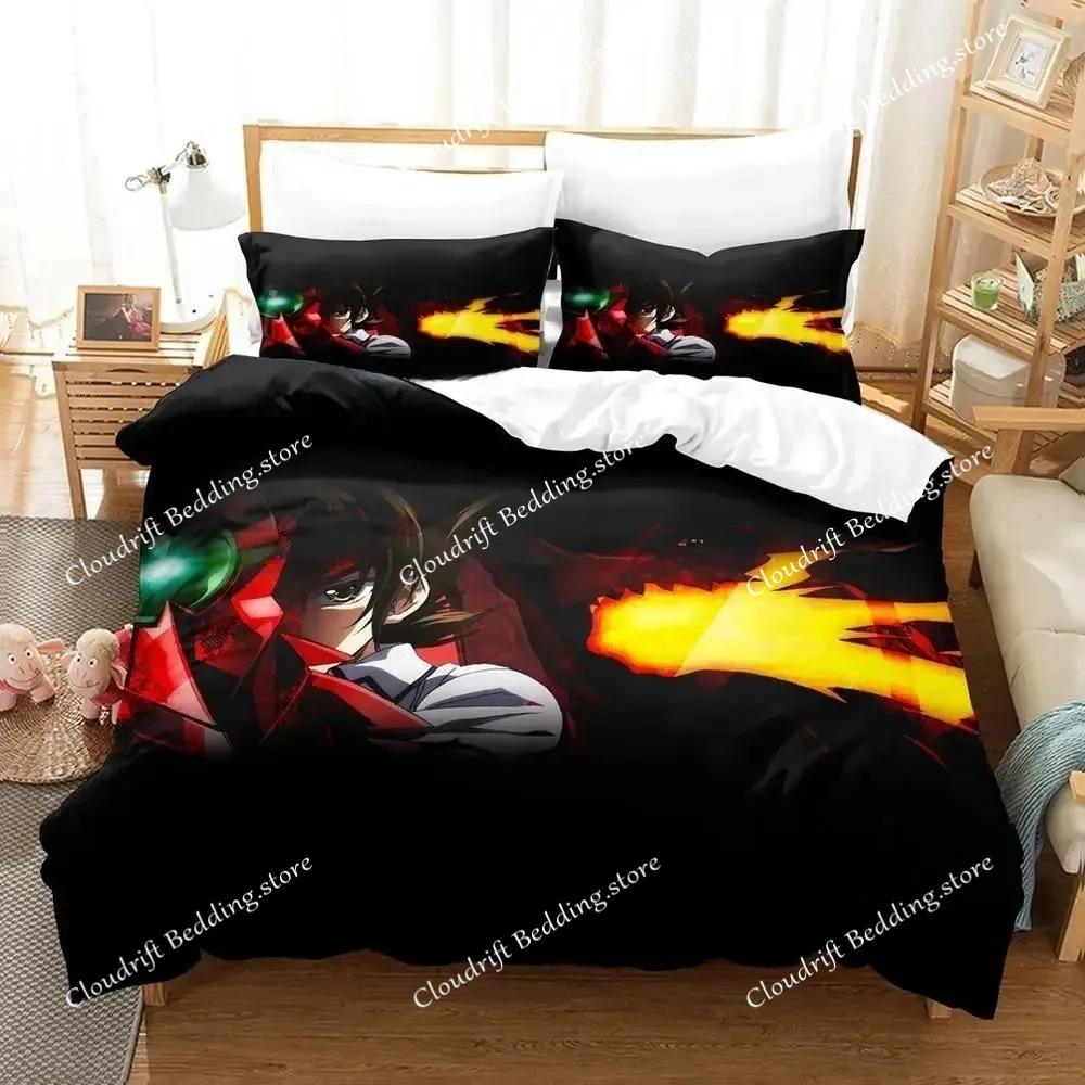 New Kawaii High School DxD Bedding Set Single Twin Full Queen King Size Bed Set Adult Kid Bedroom Duvet cover Sets Anime Bed
