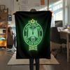 Raja Club Athletic,pattern Flannel Blanket, High Quality Comfortable for All Seasons, Home Decor, Warmth and Comfort, Perfect for Gifts.