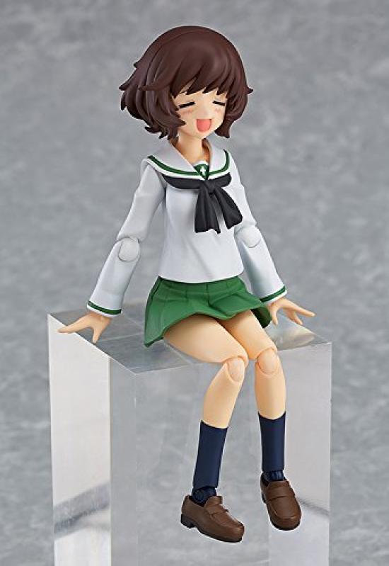 Figma Girls Panzer Movie Yukari Akiyama Uniform bemalte bewegliche Figur & Ver. Nicht maßstabsgetreues ABS und PVC