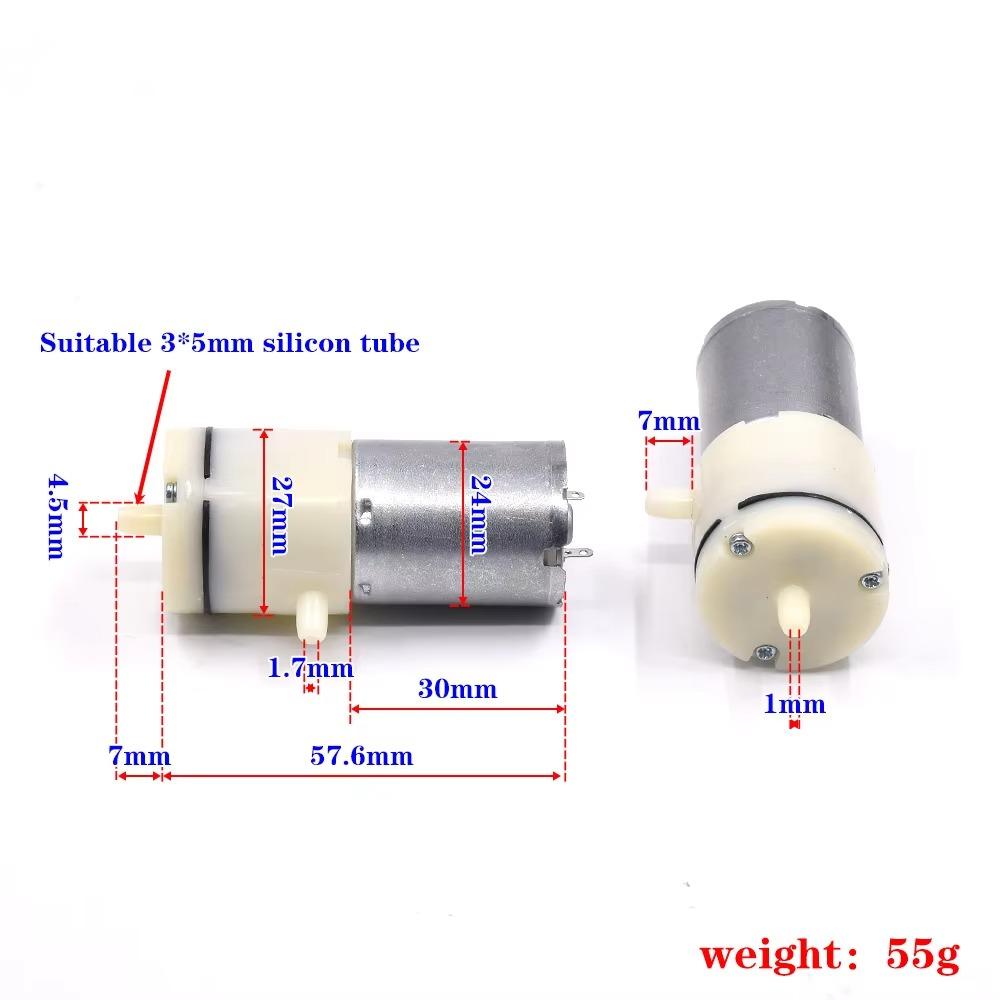 1PC Electric Mini Vacuum Air Pump 370 Booster Motor New Diaphragm Pump Treatment