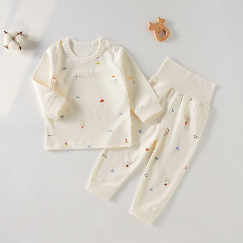 Cozy 2023 Autumn Winter Childrens Soft Cotton Long Sleeve Two Piece Set For Baby Boys And Girls