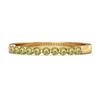 Peridot Half Eternity Design Band Ring -925 Sterling Silver