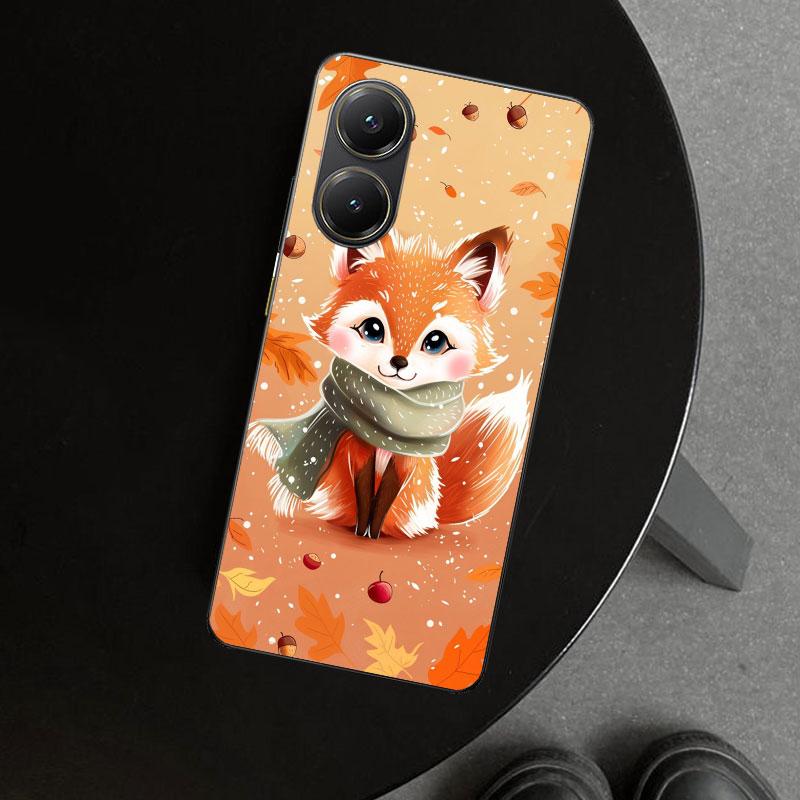 Tier Fuchs Handyhülle Cover für Xiaomi Poco X6 X5 X7 Pro F7 Ultra Redmi 15C 15 13C 13 12C 12 10C 10 10A 9C 9A 9T 9 Hülle Poco X6