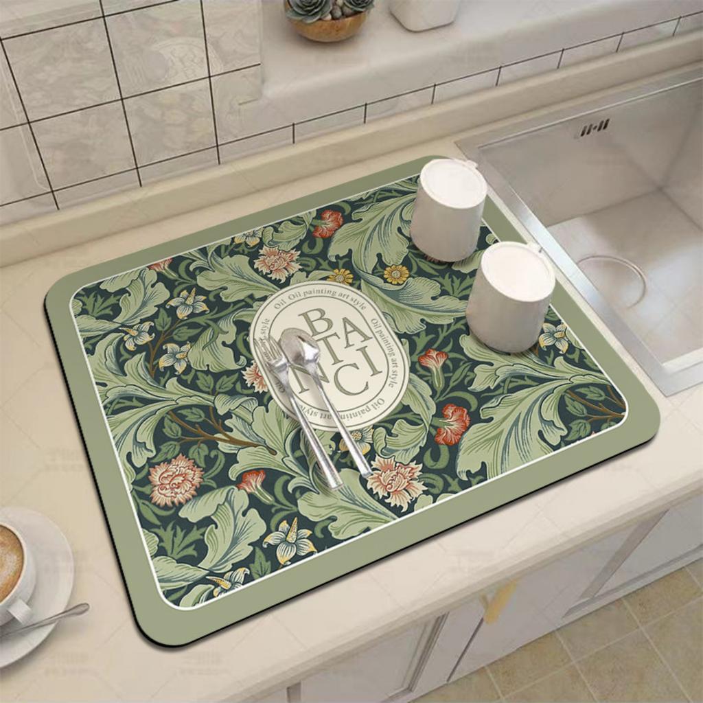 Tapis de table à manger absorbant l'eau et non lavable