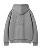 Stitch Lettering Hoodie Gray