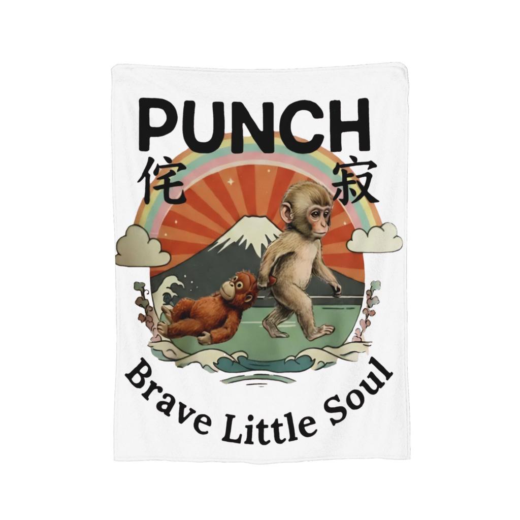 Team Punch Monkey and Oran-Mama Wool Blankets Funny Throw Blanket for Sofa Bedding Lounge 200x150cm Quilt,